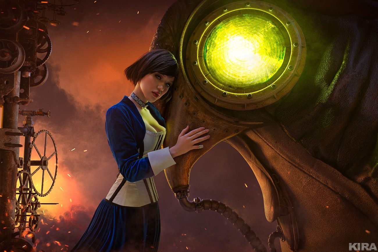 Косплей на Элизабет из BioShock Infinite.