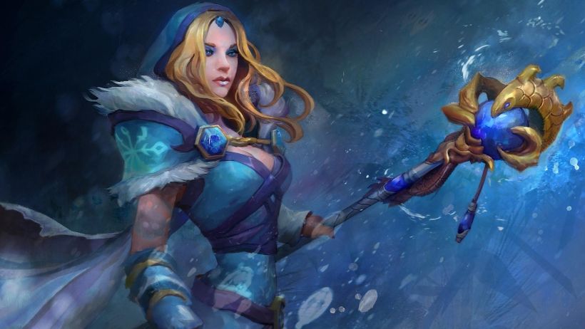 Crystal Maiden. Арт: Artifact