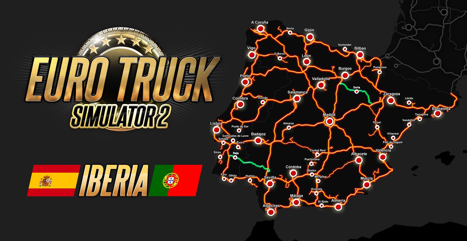 Обновление для дополнения Iberia в Euro Truck Simulator 2.
Источник: SCS Software