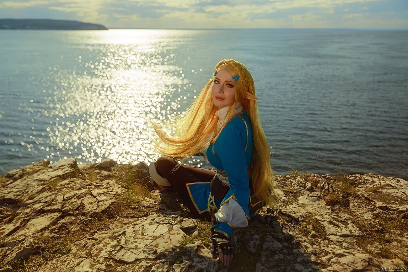 Косплей на принцессу Зельду из The Legend of Zelda: Breath of the Wild. Косплеер: Виктория Кот. Фотограф: Виктория Романова. Источник: vk.com/milliganphotos