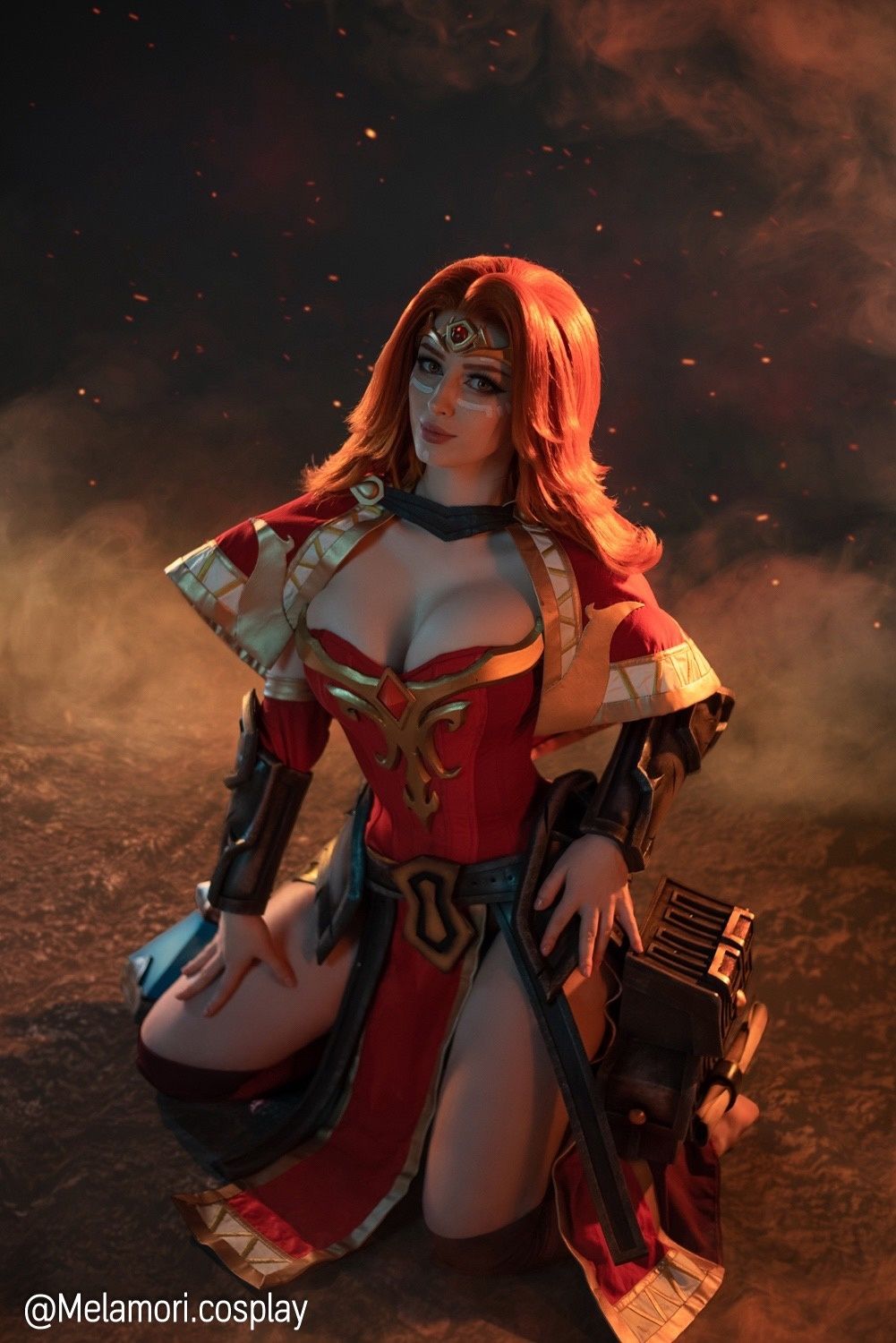 Косплей на Lina из Dota 2. Косплеер: Мария Lady Melamori Давыдова