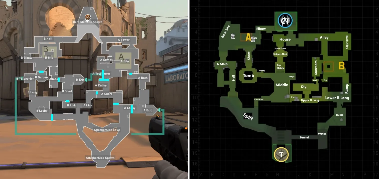 Bind в Valorant и Ancient в CS:GO