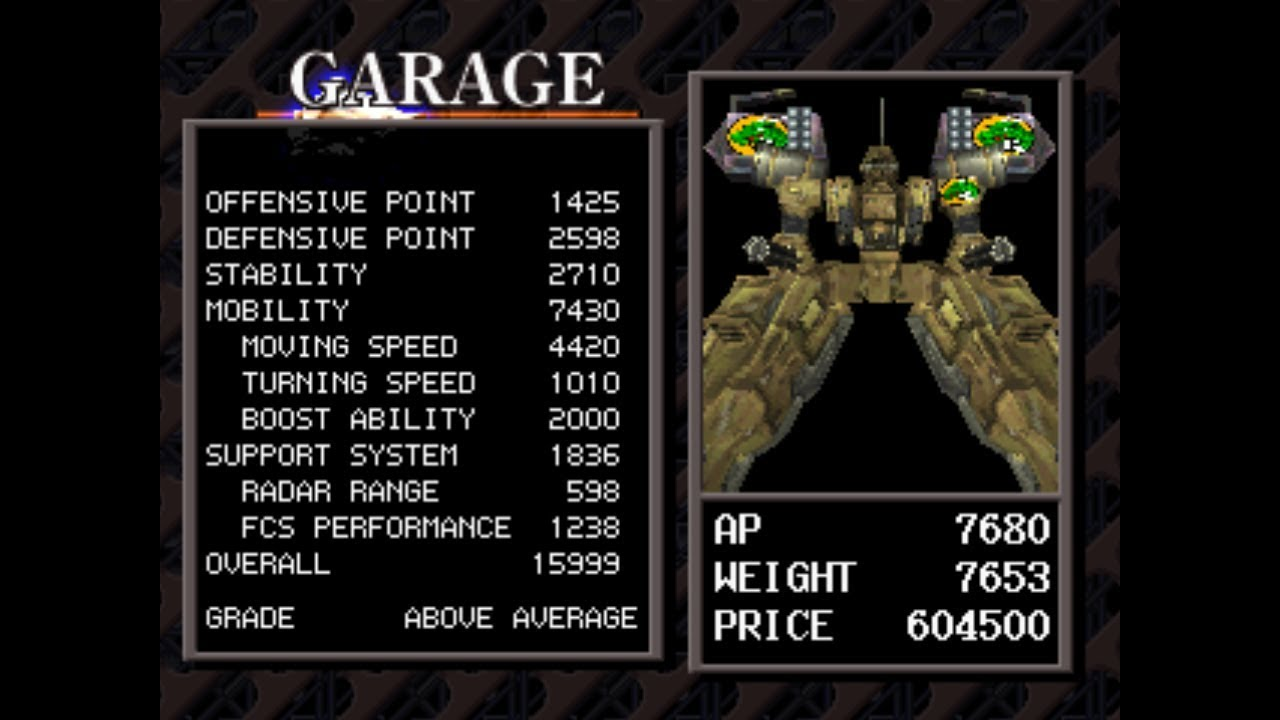 Скриншот из Armored Core