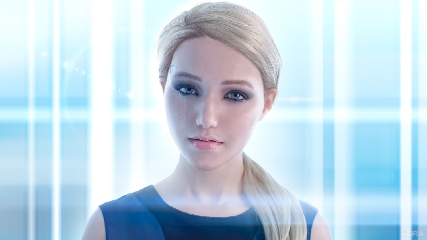 Косплей на Хлою и игрока в Detroit: Become Human. Косплееры: Лада Люмос и Иван Арбузов. Фотограф: Кира Митенкова. Источник: vk.com/kmitenkova_photoarts