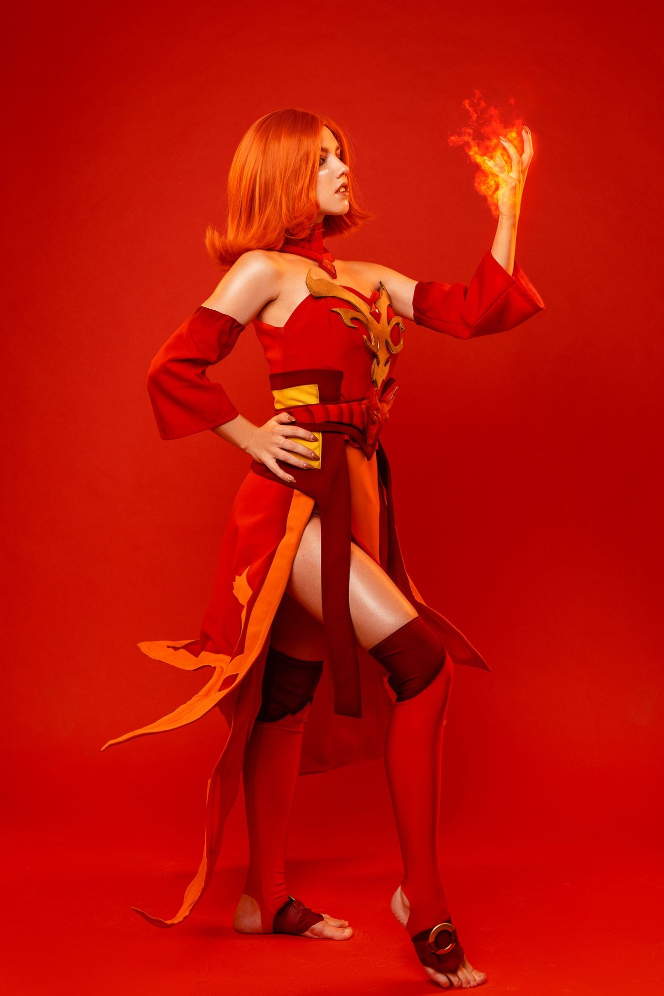 Косплей на Lina из Dota 2. Косплеер: Дуся Ростовцева. Фотограф: Дарья Мезенцева. Источник: vk.com/torati