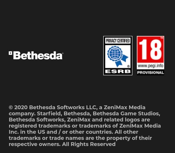 Европейская версия страницы Starfield на сайте Bethesda