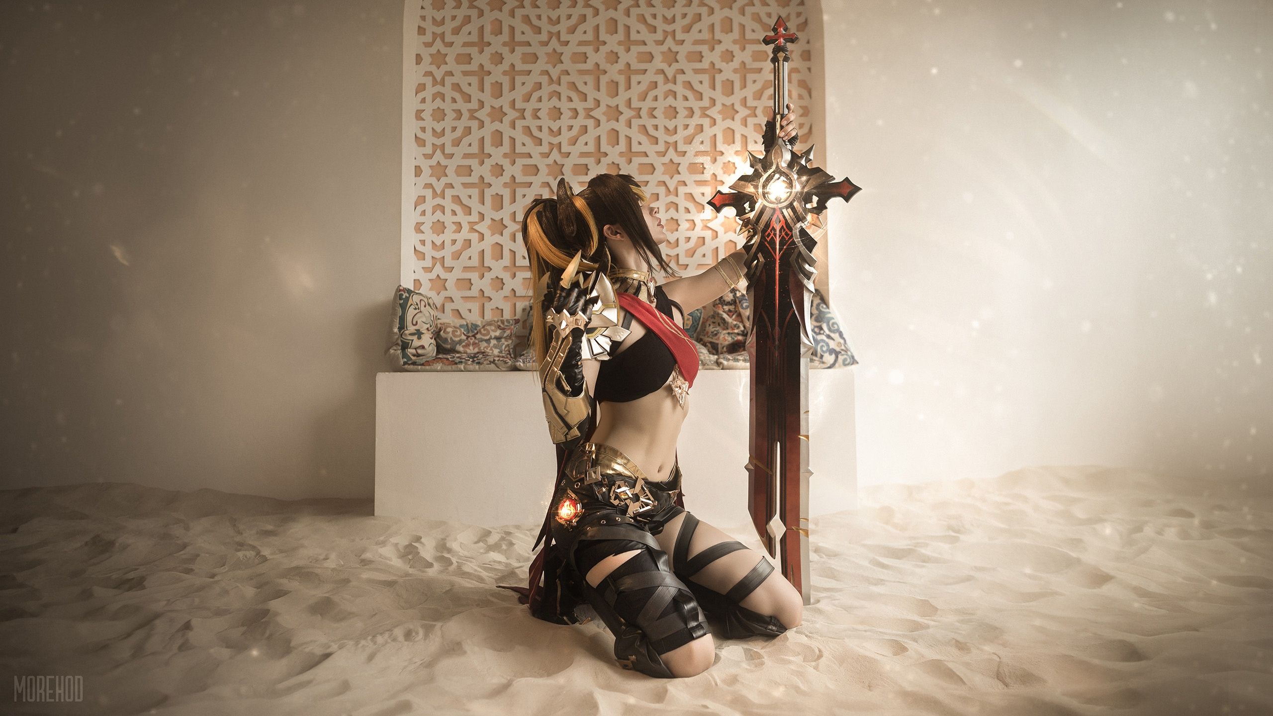 Косплей на Дэхью из Genshin Impact. Косплеер: LunnyChan. Фотограф: Мореход. Фотографии: vk.com/club226119501