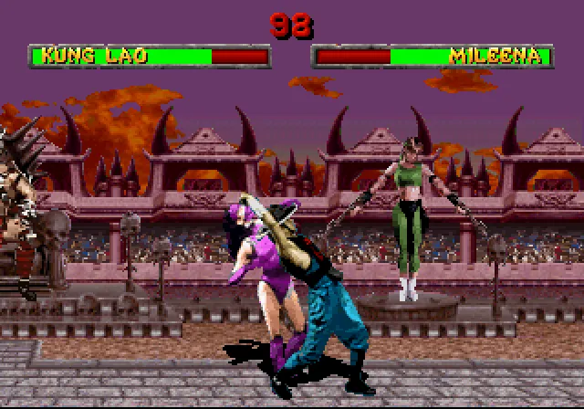 Захваченная Соня Блейд. Источник: Mortal Kombat II