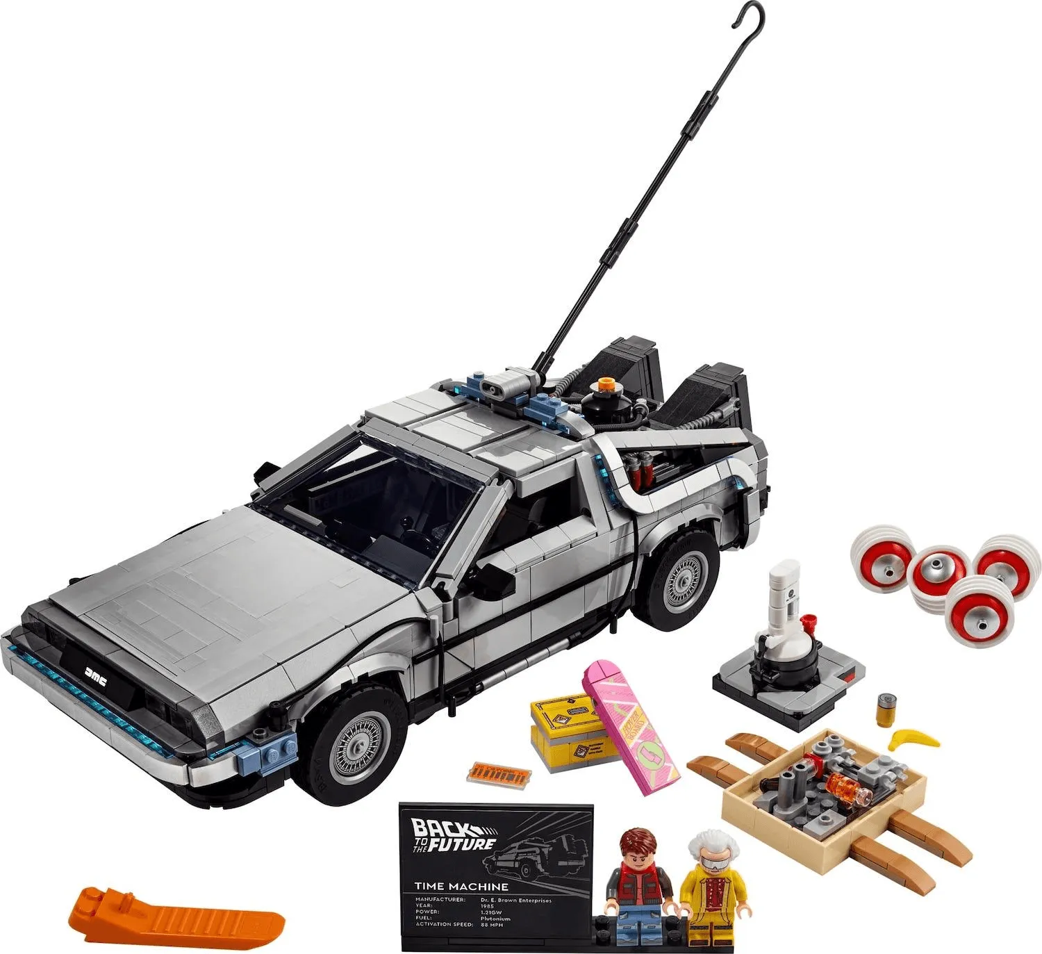 LEGO с DeLorean из &laquo;Назад в будущее&raquo;