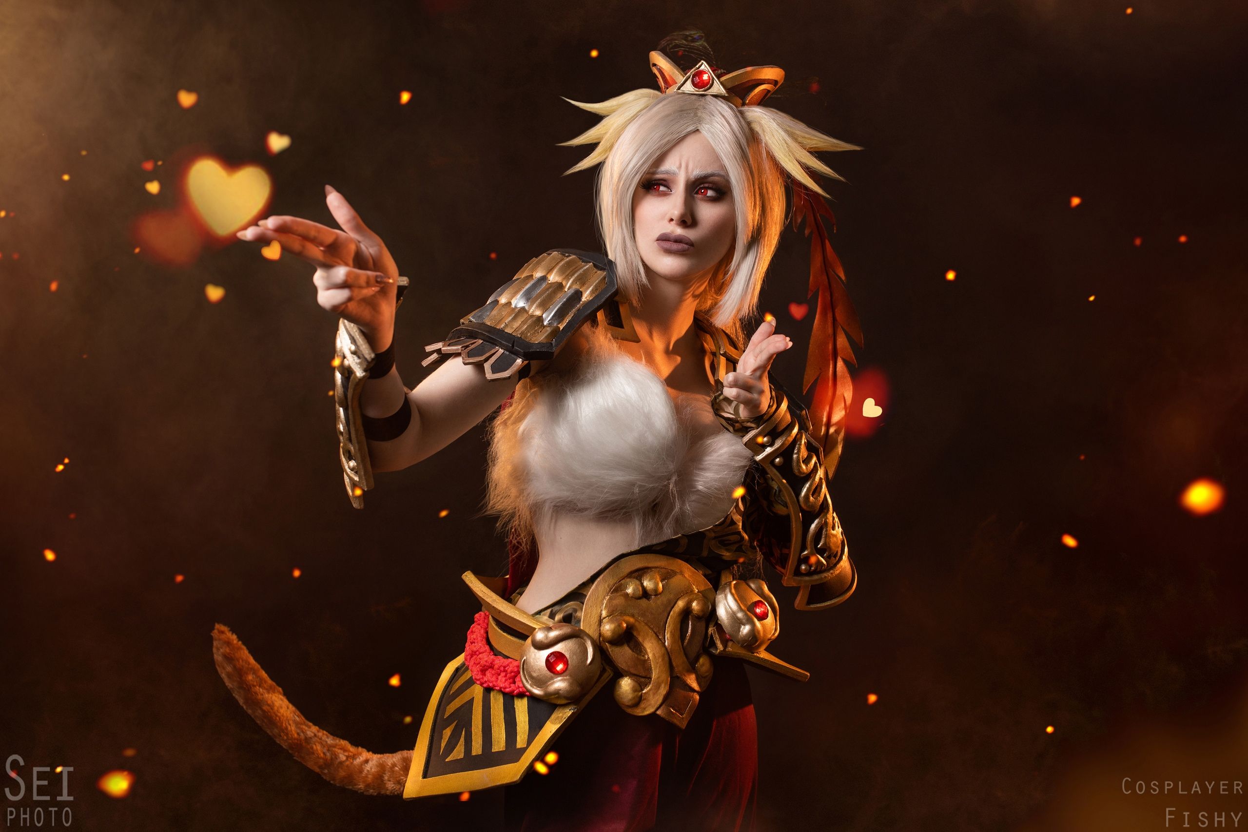 Косплей на Monkey King из Dota 2. Косплеер: Дарья Кравец. Фотограф: Sei Shin. Источник: vk.com/fishy3