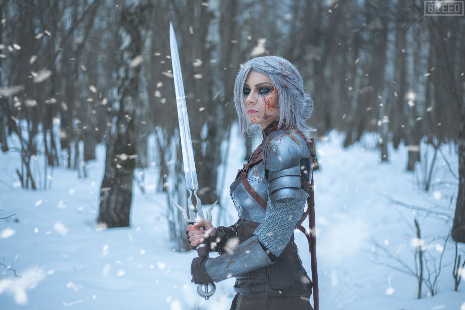 Косплей на Цири из The Witcher 3: Wild Hunt. Косплеер: Анна Сухорученко. Фотограф: GREED. Источник: https://vk.com/twenn.rogue