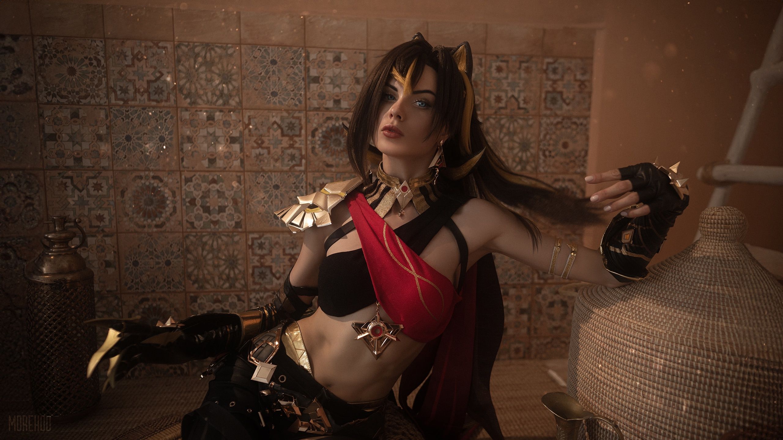 Косплей на Дэхью из Genshin Impact. Косплеер: LunnyChan. Фотограф: Мореход. Фотографии: vk.com/club226119501