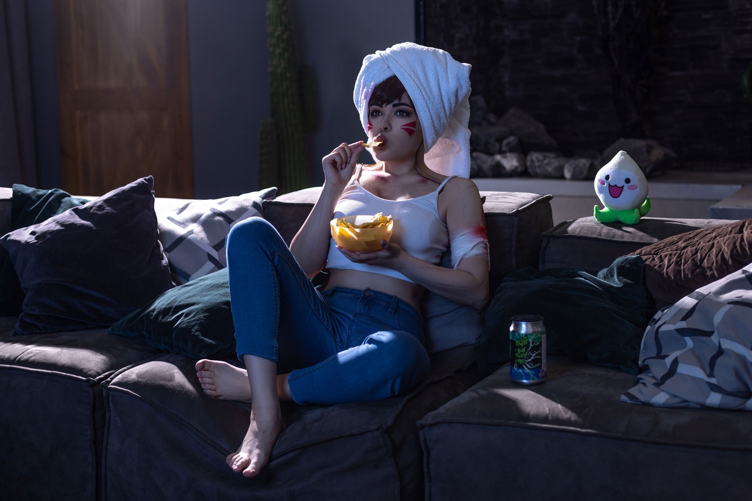 Персонаж: D.Va из Overwatch. Косплеер: Агния Северина. Фотограф: Кристина Бородкина.