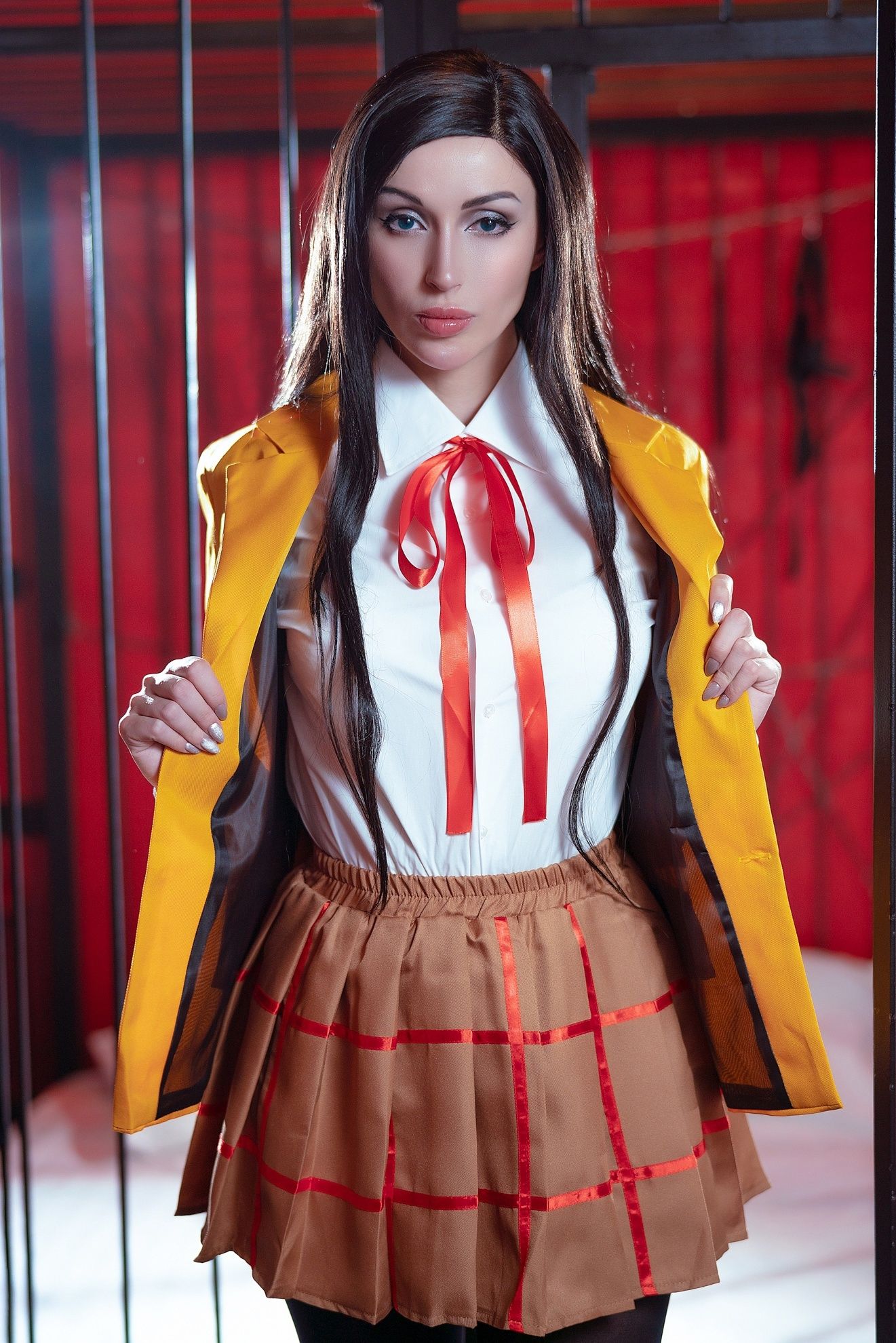 Косплей на героинь аниме Prison School. Персонажи: Мари Курихара и Мейко Шираки. Косплееры: Himera и Octokuro. Источник: «ВКонтакте».