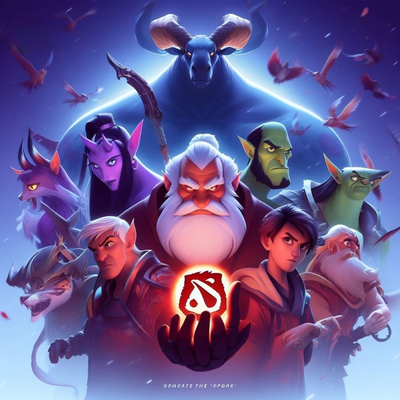 Dota 2 в стиле мультфильмов Pixar