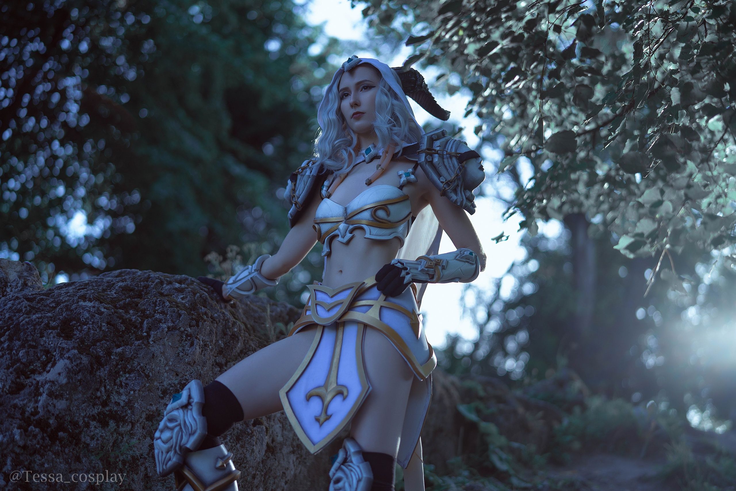 Косплей на дренейку из World of Warcraft. Косплеер: Tessa cosplay. Источник: vk.com/tessa_cosplay