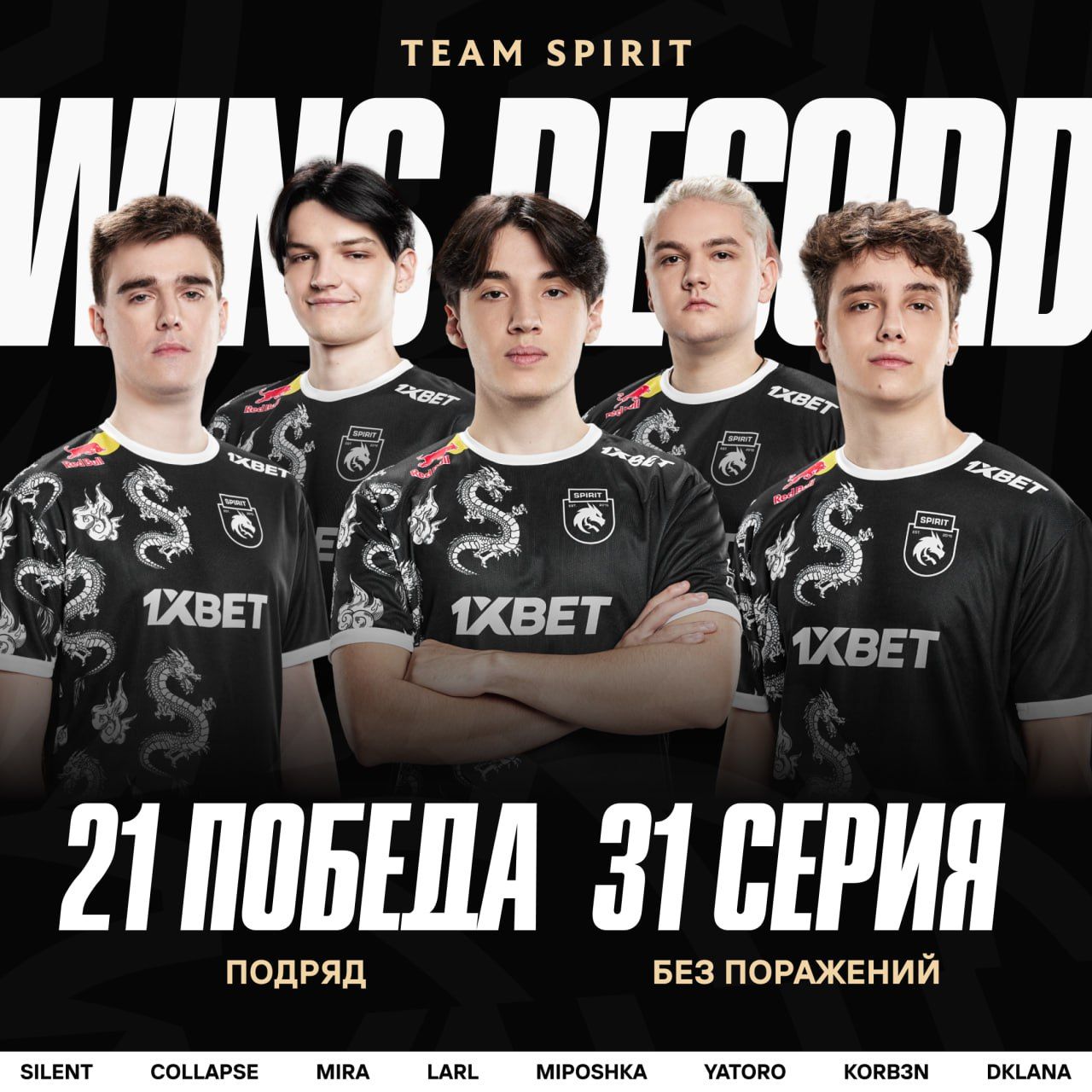 Источник: социальные сети Team Spirit