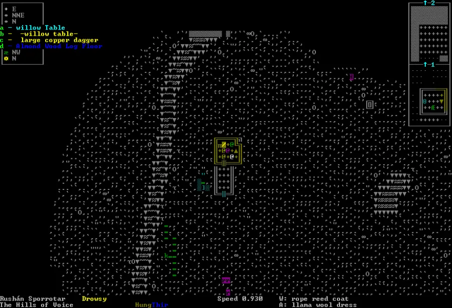 Dwarf Fortress без графической оболочки