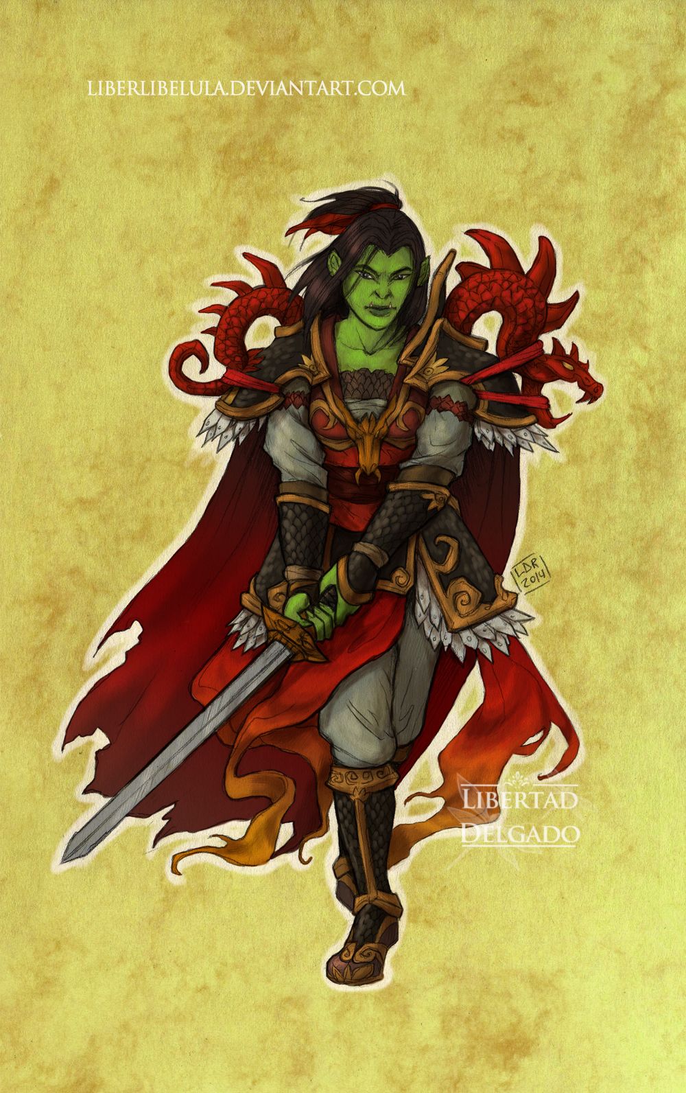 Мулан (&laquo;Мулан&raquo;) из мира Warcraft. Автор: LiberLibelula. Источник: deviantart.com/liberlibelula