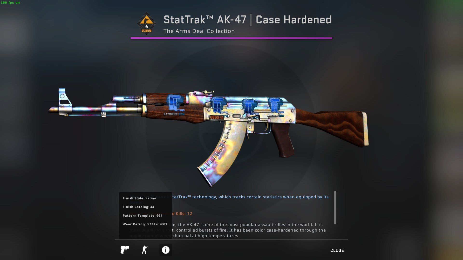  StatTrak AK-47 | Case Hardened. Источник: twitter.com/ohnePixel