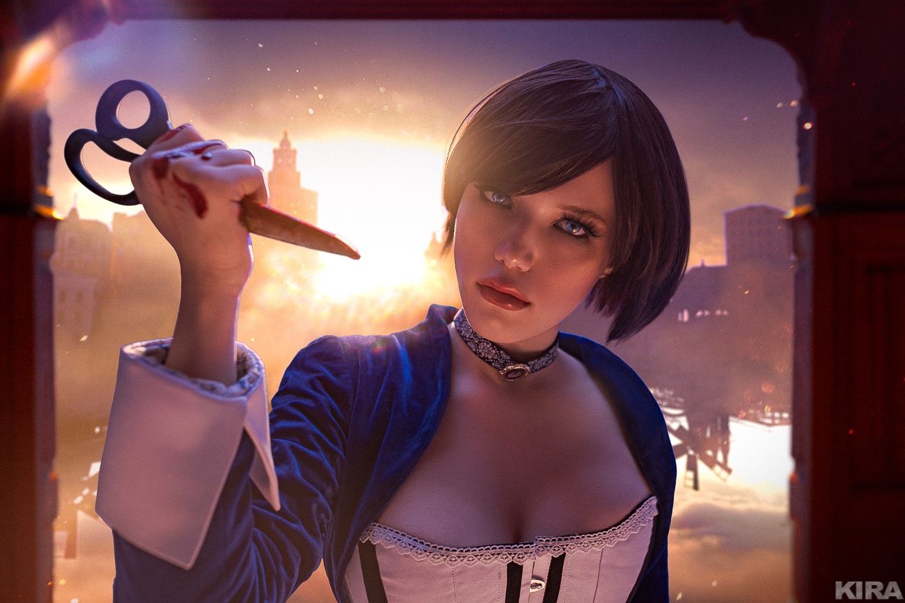 Косплей на Элизабет из BioShock Infinite.