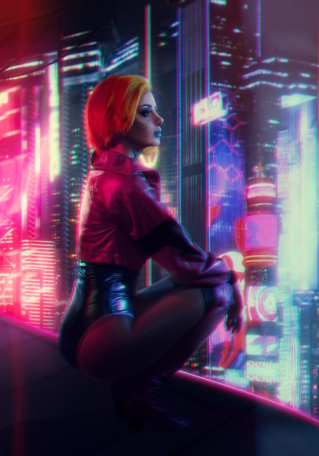 Косплей на персонажа из Cyberpunk 2077. Косплеер: Дарья Кравец. Фотограф: Алена Филиппова. Источник: vk.com/alensphoto.