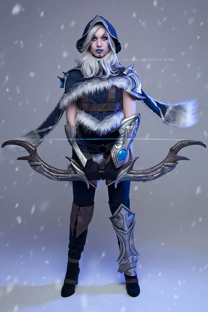 Косплей на Drow Ranger. Косплеер: Кристина Черниговская. Источник: vk.com/kristyche_cosplay