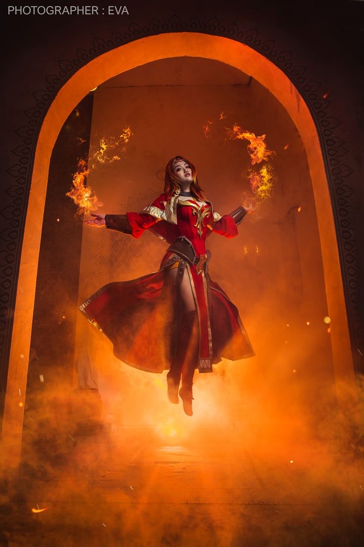 Косплей на Lina из Dota 2.
Источник: группа во &laquo;ВКонтакте&raquo; ЕVA - Cosplay-photo