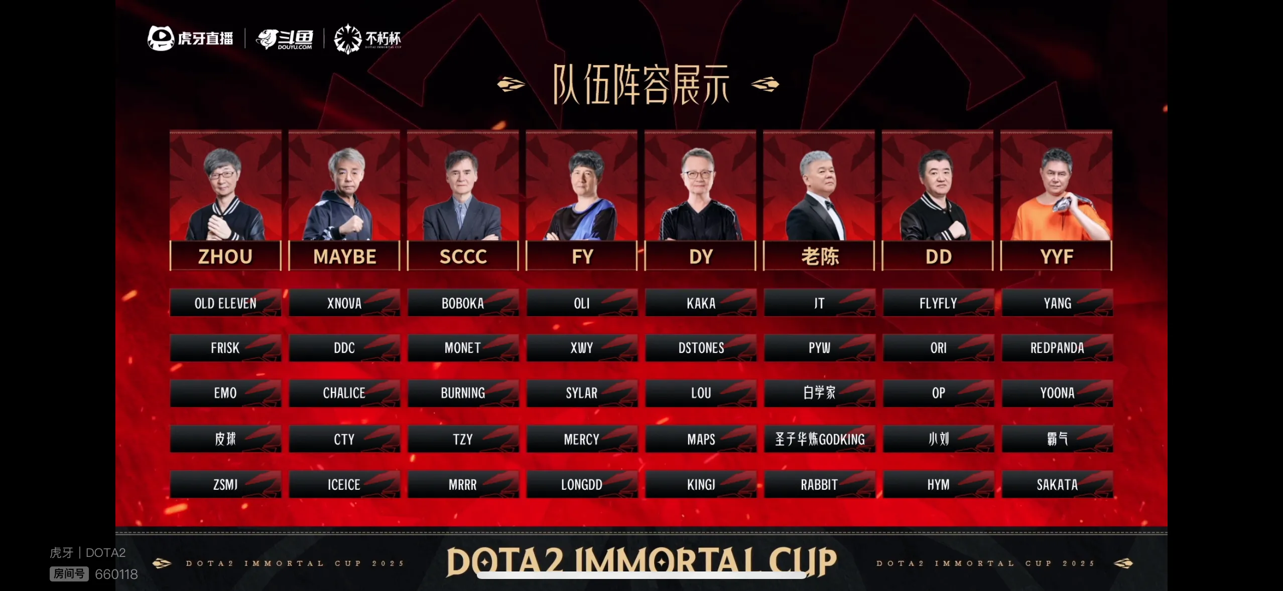 Составы на Dota2 Immortal Cup | Источник: Weibo Video