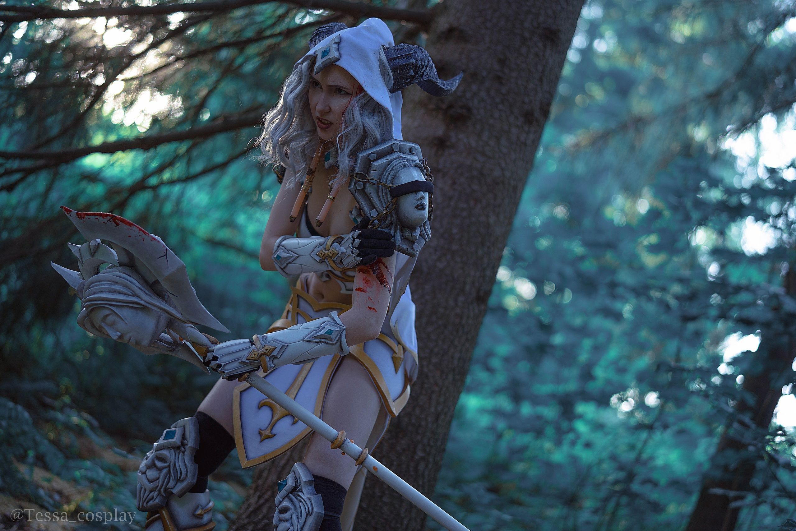 Косплей на дренейку из World of Warcraft. Косплеер: Tessa cosplay. Источник: vk.com/tessa_cosplay