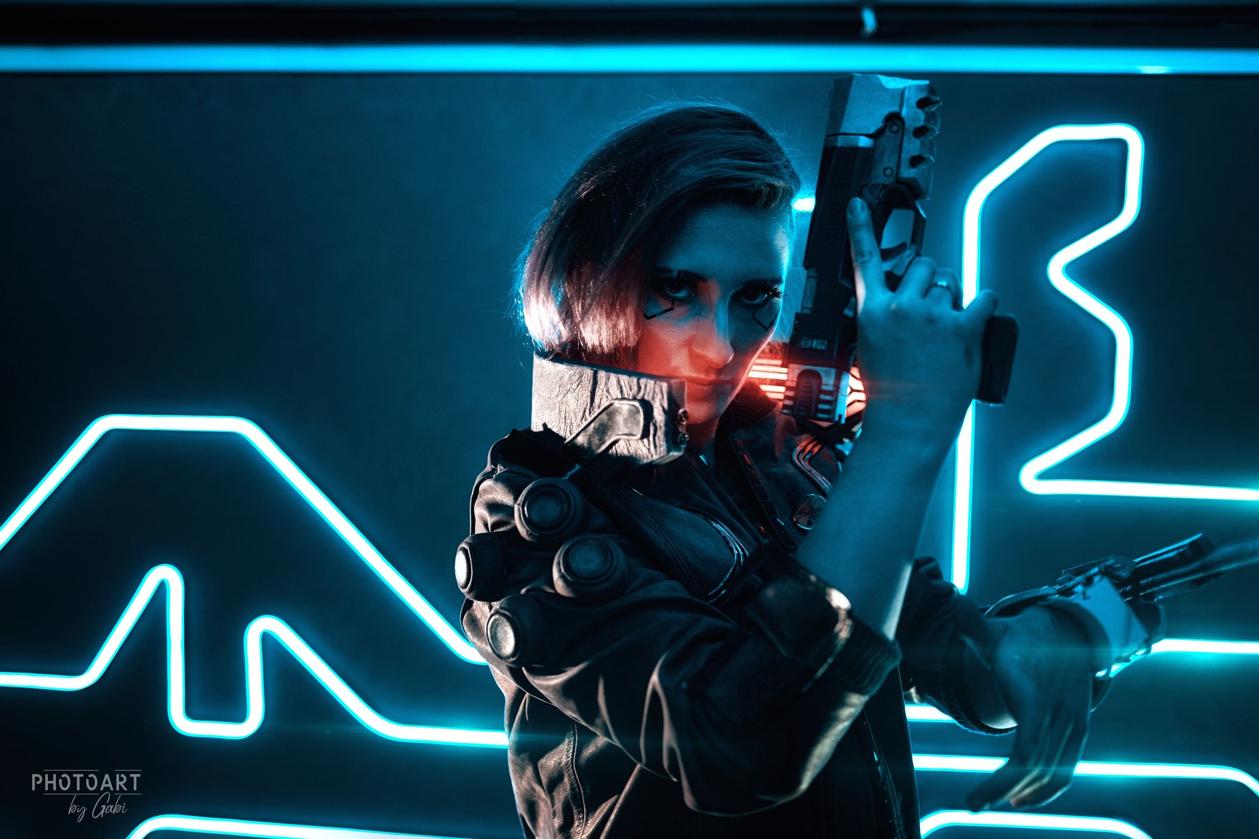 Косплей на Ви из Cyberpunk 2077. Косплеер: Анна Алексеева. Фотограф: Дмитрий Габдукаев. Источник: vk.com/brickus_cosplay