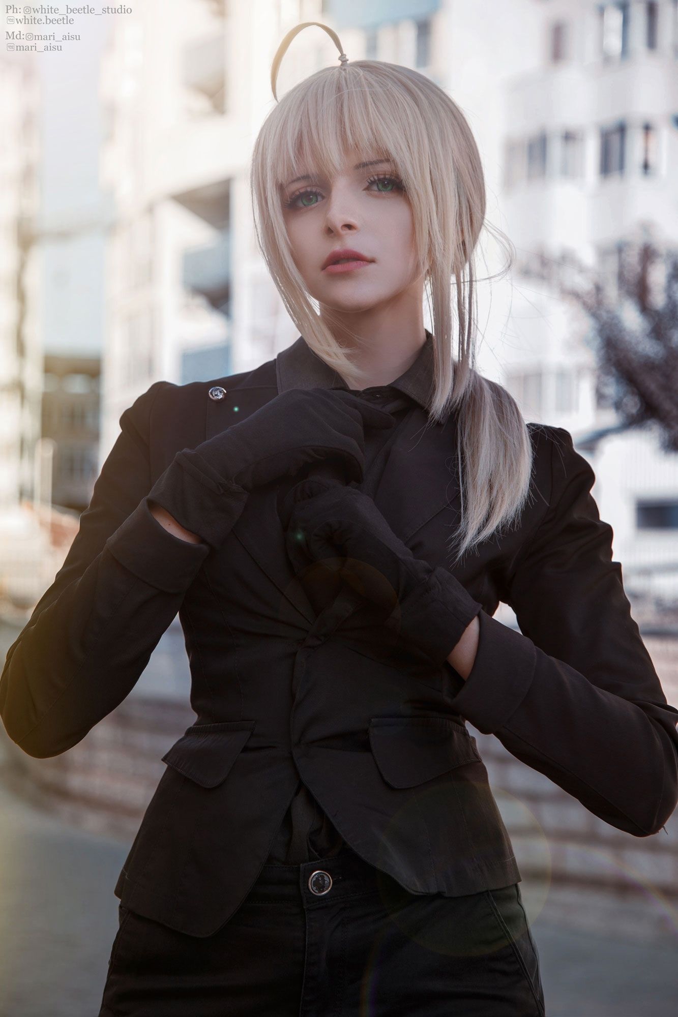 Косплей на Сэйбер из Fate/Zero. Косплеер: MarI Aisu. Фотограф: White beetle. Источник: vk.com/mari_aisu