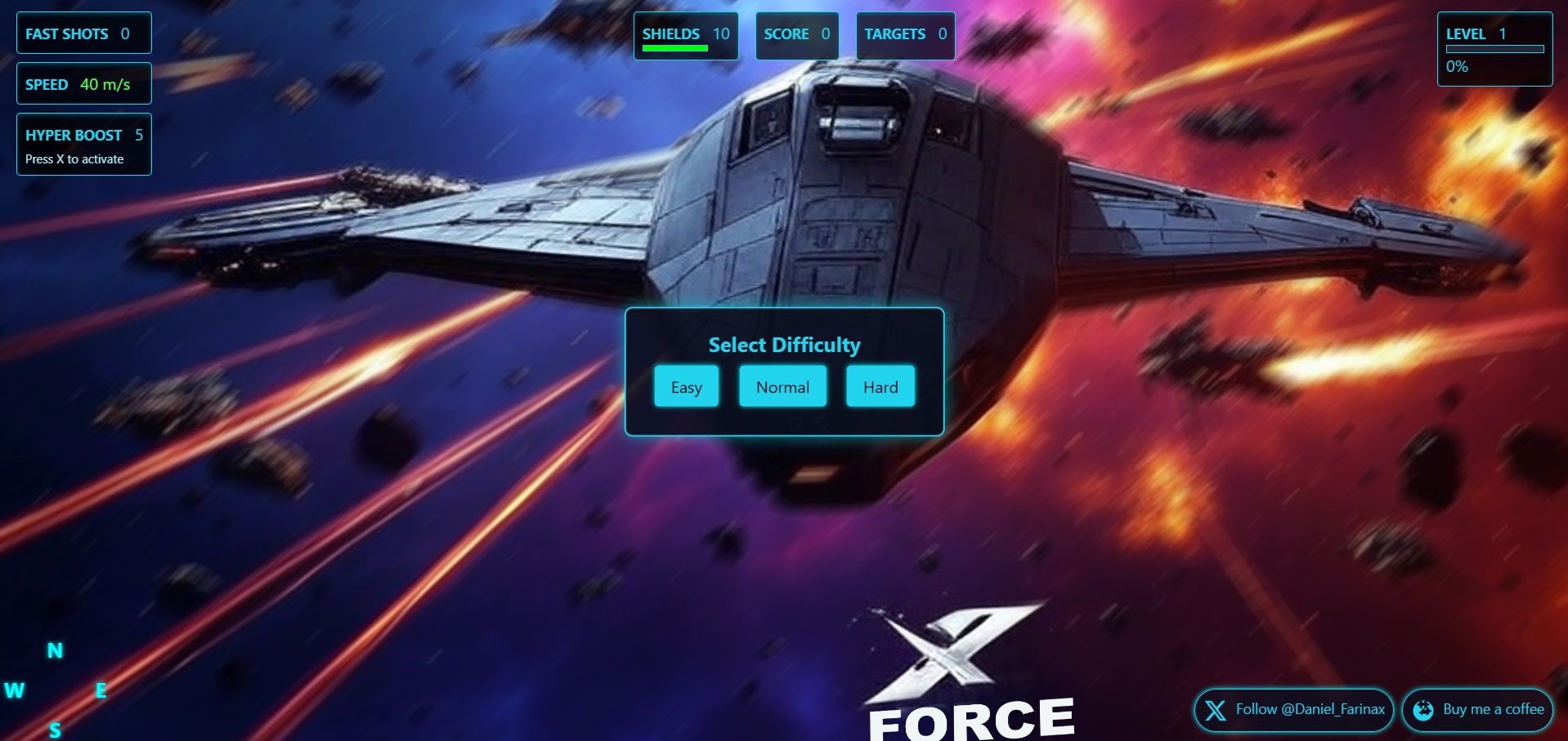 Игра Xforce, созданная с помощью ИИ Grok 3 | Источник: Xforce