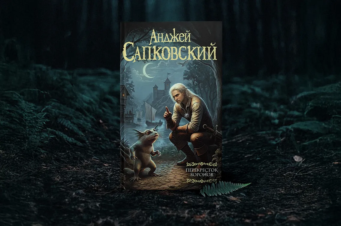 Обложка книги «Перекрёсток воронов» | Источник: ast.ru/news/izdatelstvo-ast-gotovit-k-vykhodu-roman-andzheya-sapkovskogo-perekrestok-voronov/