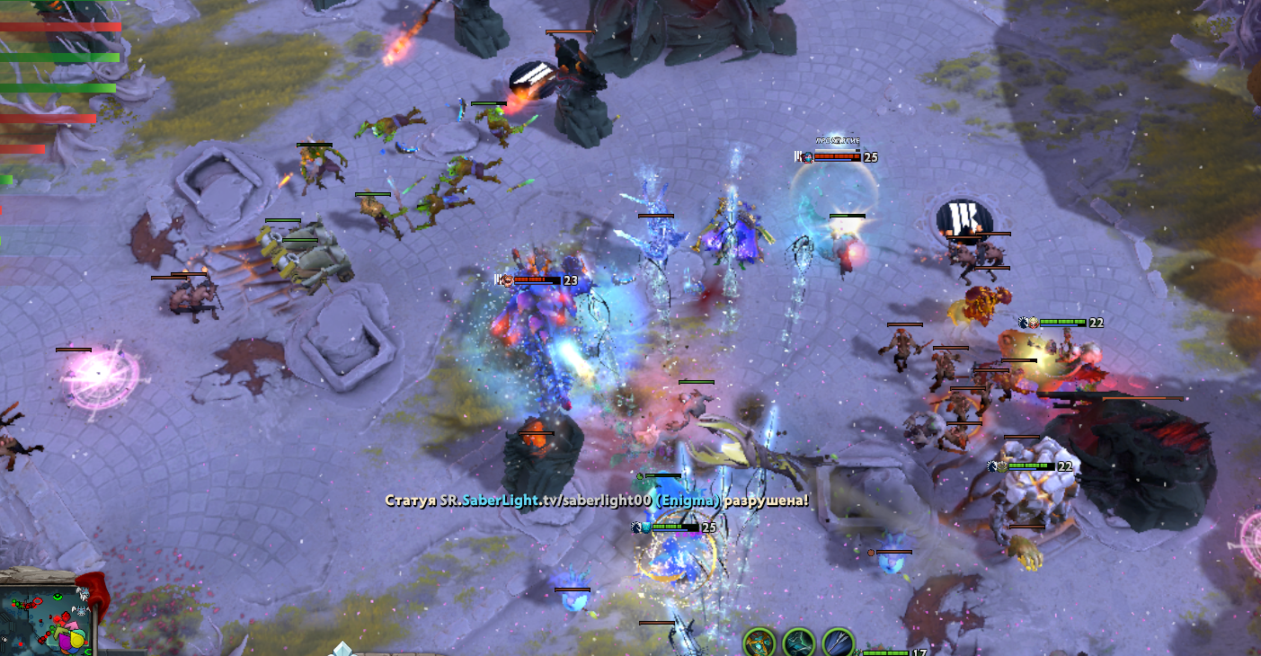 За драку Arteezy нанесет всего один удар по Morphling (и еще два — по его иллюзии), после чего получит хекс и уже не выйдет из контроля. 