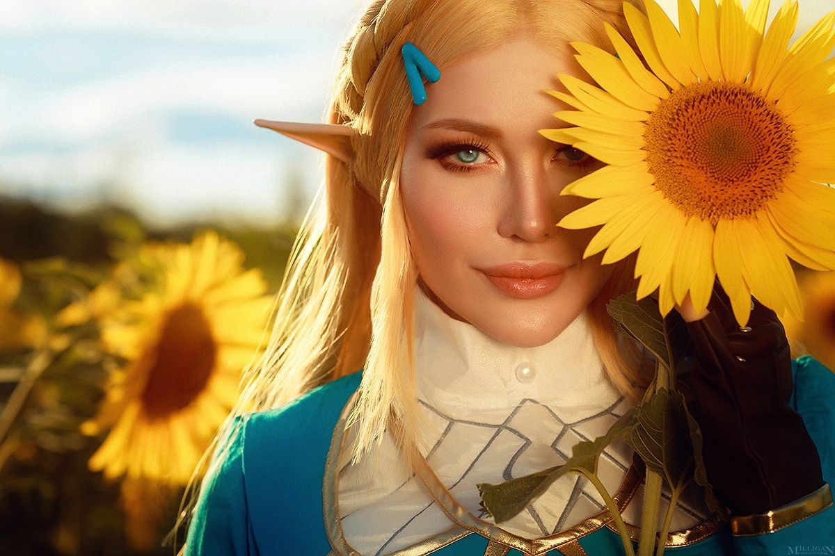 Косплей на принцессу Зельду из The Legend of Zelda: Breath of the Wild. Косплеер: Виктория Кот. Фотограф: Виктория Романова. Источник: vk.com/milliganphotos