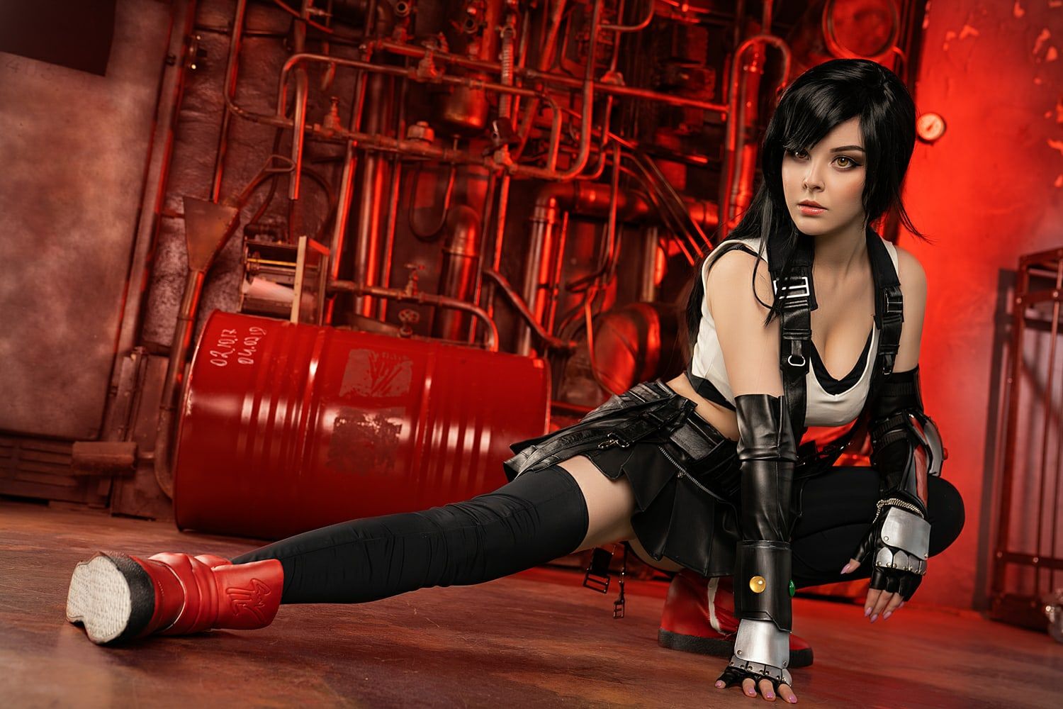 Косплей на Тифу Локхарт из Final Fantasy VII. Косплеер: Helly Valentine. Источник: vk.com/hellyvalentine_cosplay