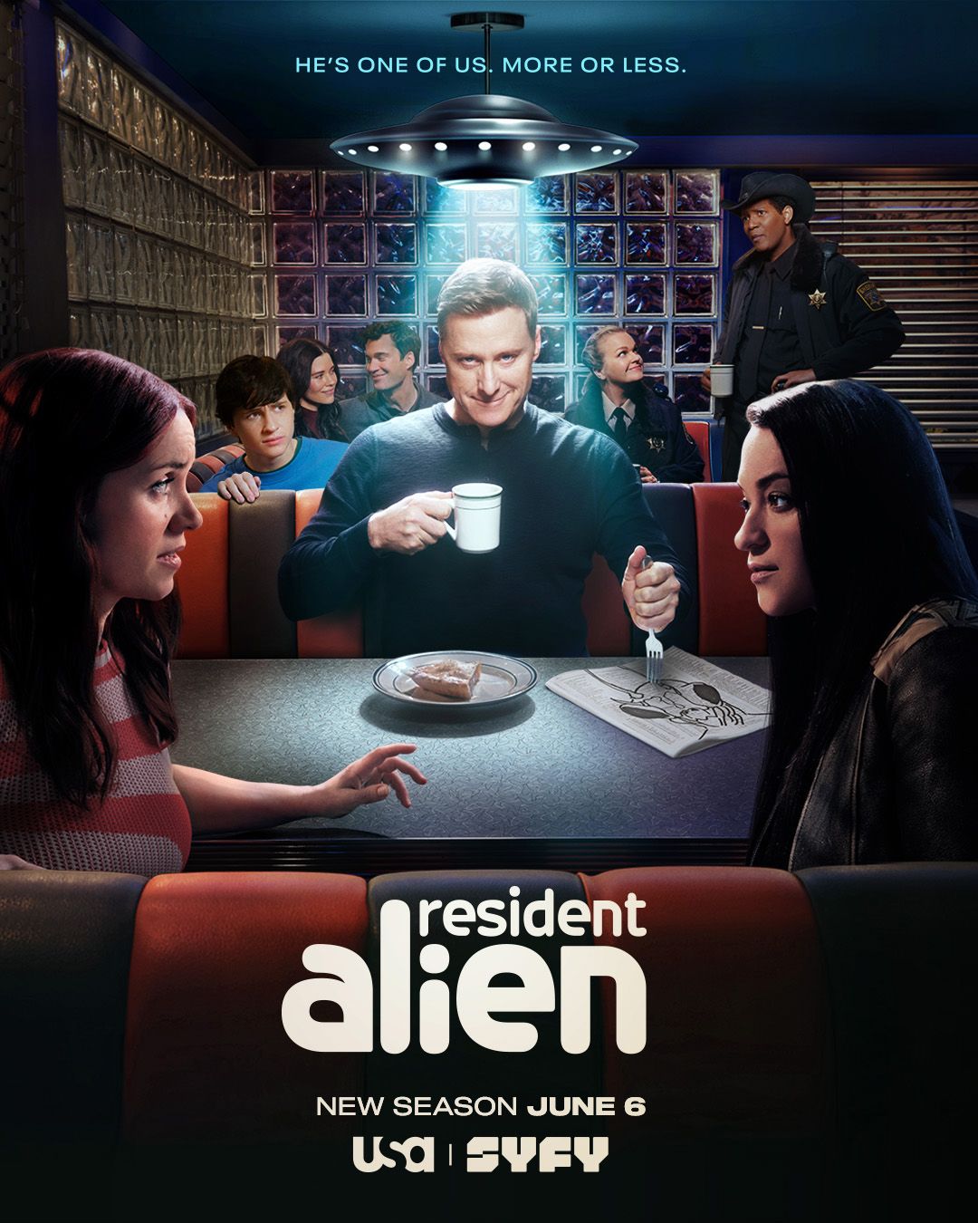 Постер сериала «Засланец из космоса» | x.com/ResidentAlien