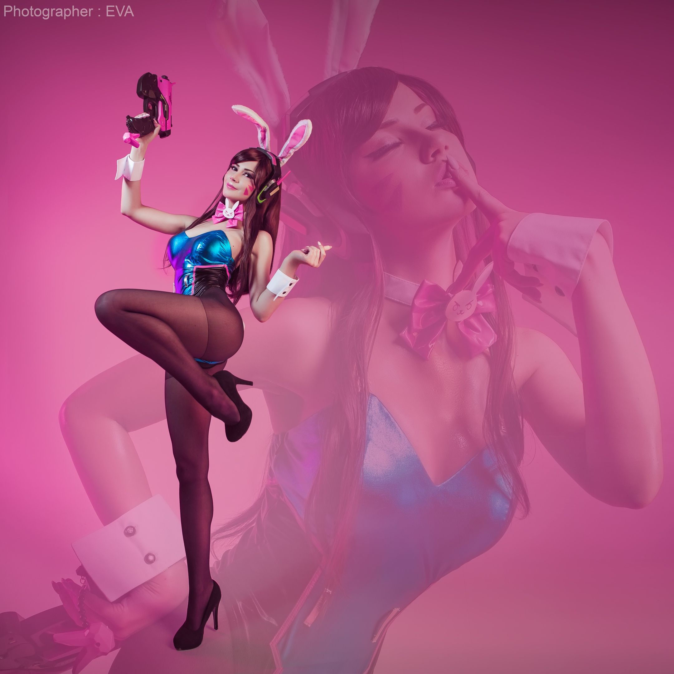 Косплей на D.Va из Overwatch. Косплеер: Oichi. Фотограф: Ева Давыдова. Источник: vk.com/oichidream