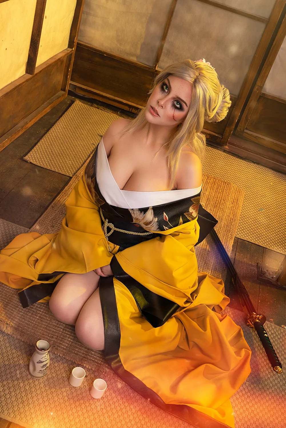 Косплей на японскую версию Цири из The Witcher 3 | Источник: hellyvalentine_cosplay
