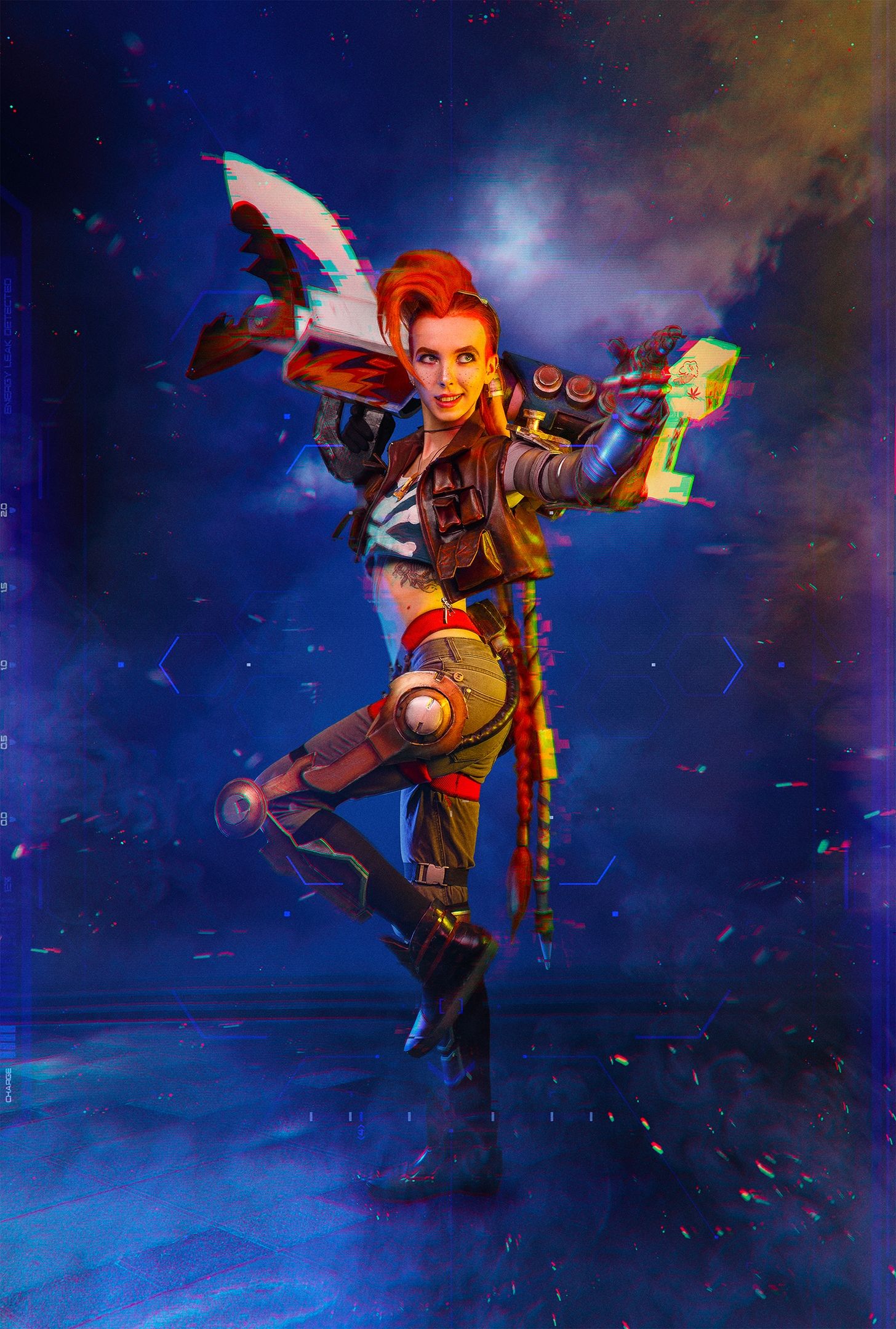 Косплей на Odyssey Jinx. Косплеер: Анастасия Романова. Фотограф: Евгений Накрышский. Источник: vk.com/fillakteriart