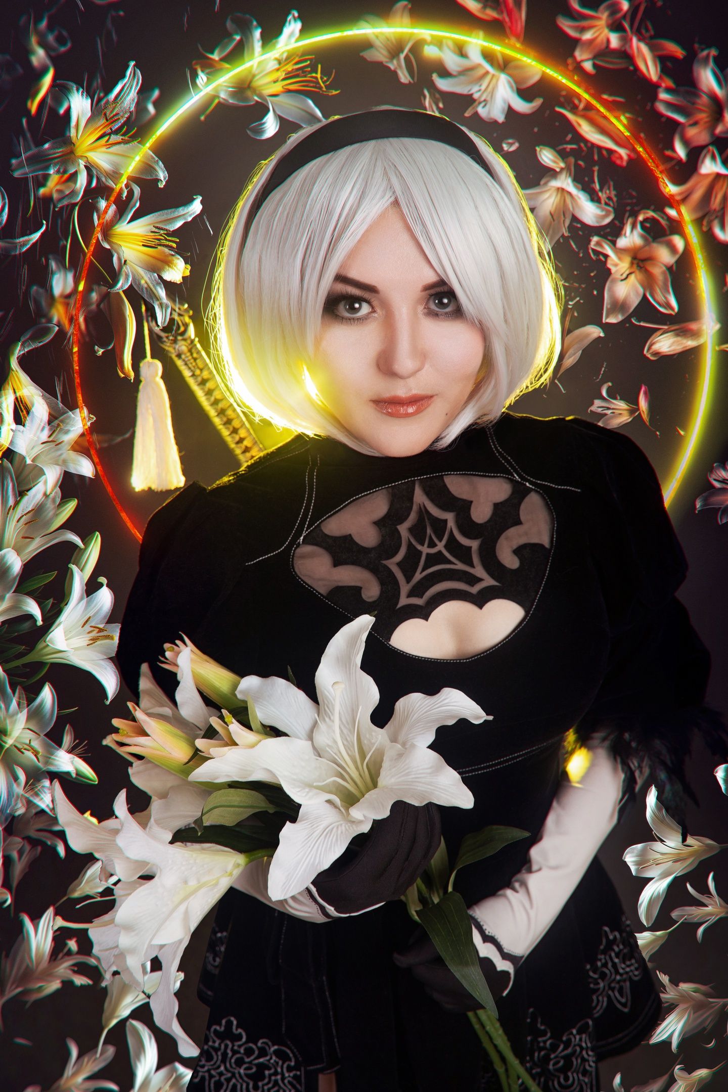 Косплей на 2B из NieR: Automata. Косплеер: Маргарита Елисеева. Фотограф: Евгений Накрышский. Источник: vk.com/fillakteriart