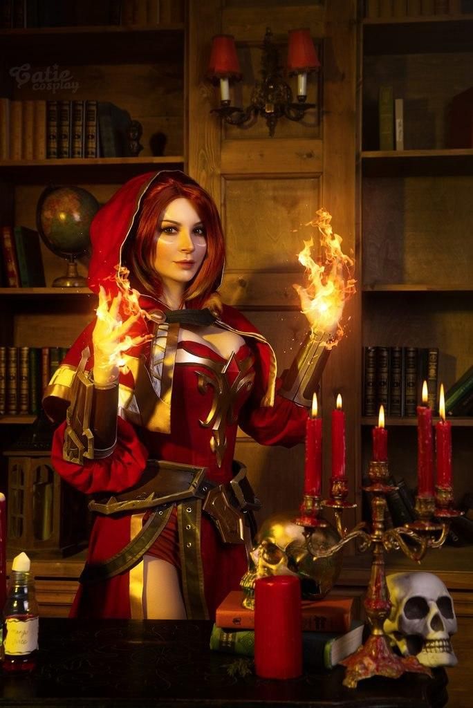 Косплей на Lina из Dota 2. Косплеер: Екатерина Корбут. Фотограф: Алена Филиппова. Источник: imgur.com/gallery/3hftcPv