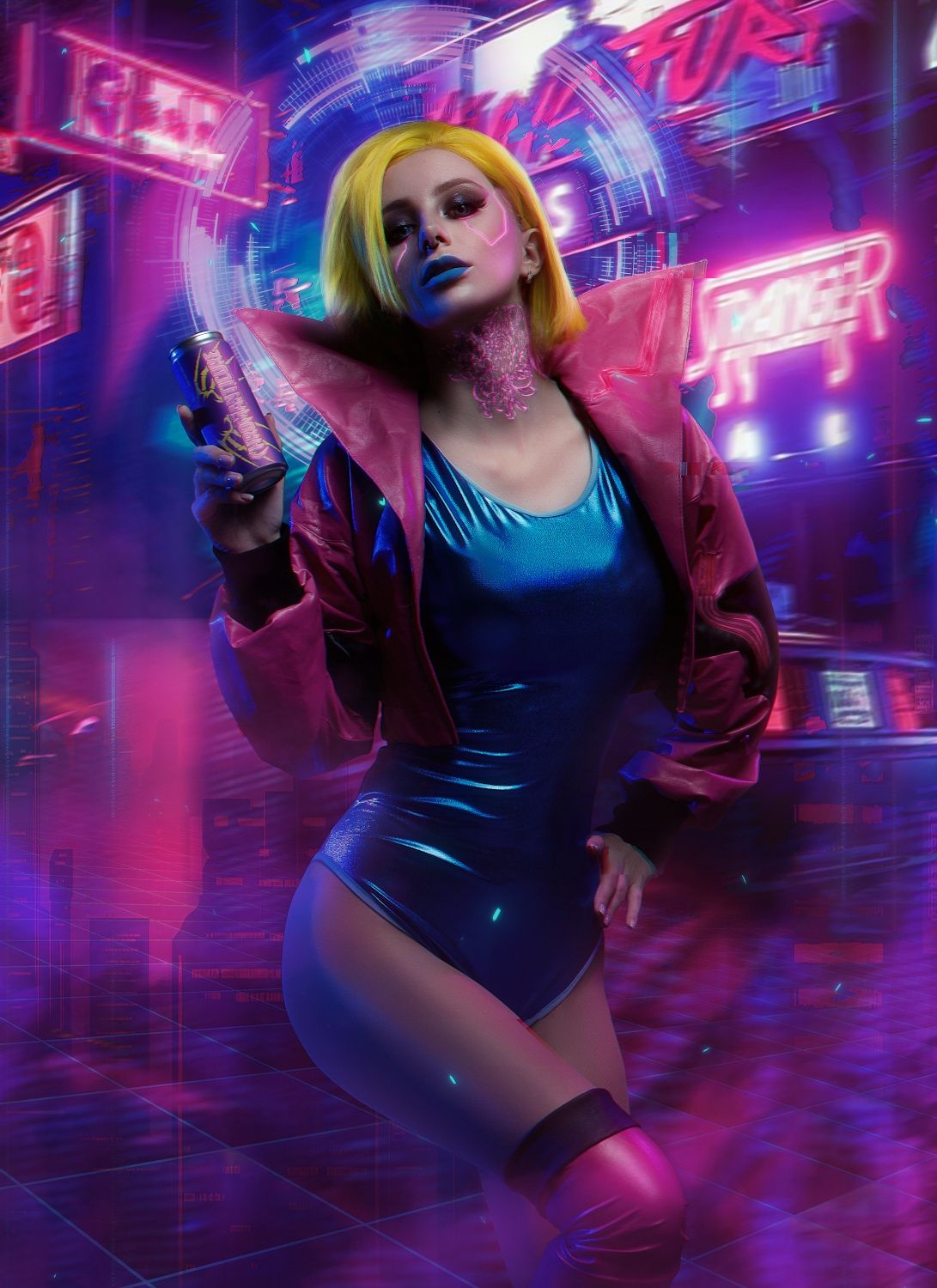 Косплей на персонажа из Cyberpunk 2077. Косплеер: Дарья Кравец. Фотограф: Алена Филиппова. Источник: vk.com/alensphoto.