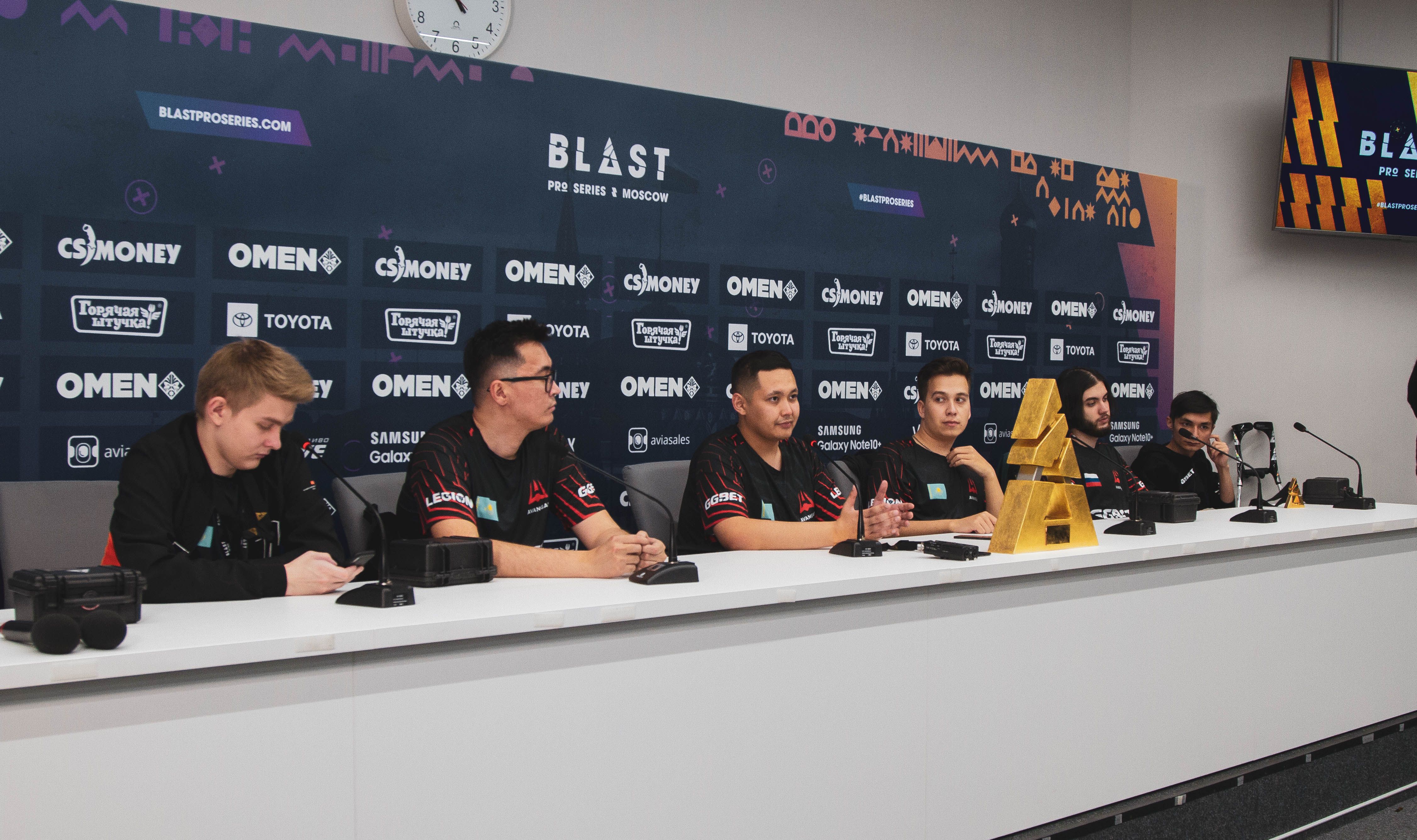 Пресс-конференция AVANGAR после победы на BLAST Pro Series Moscow 2019