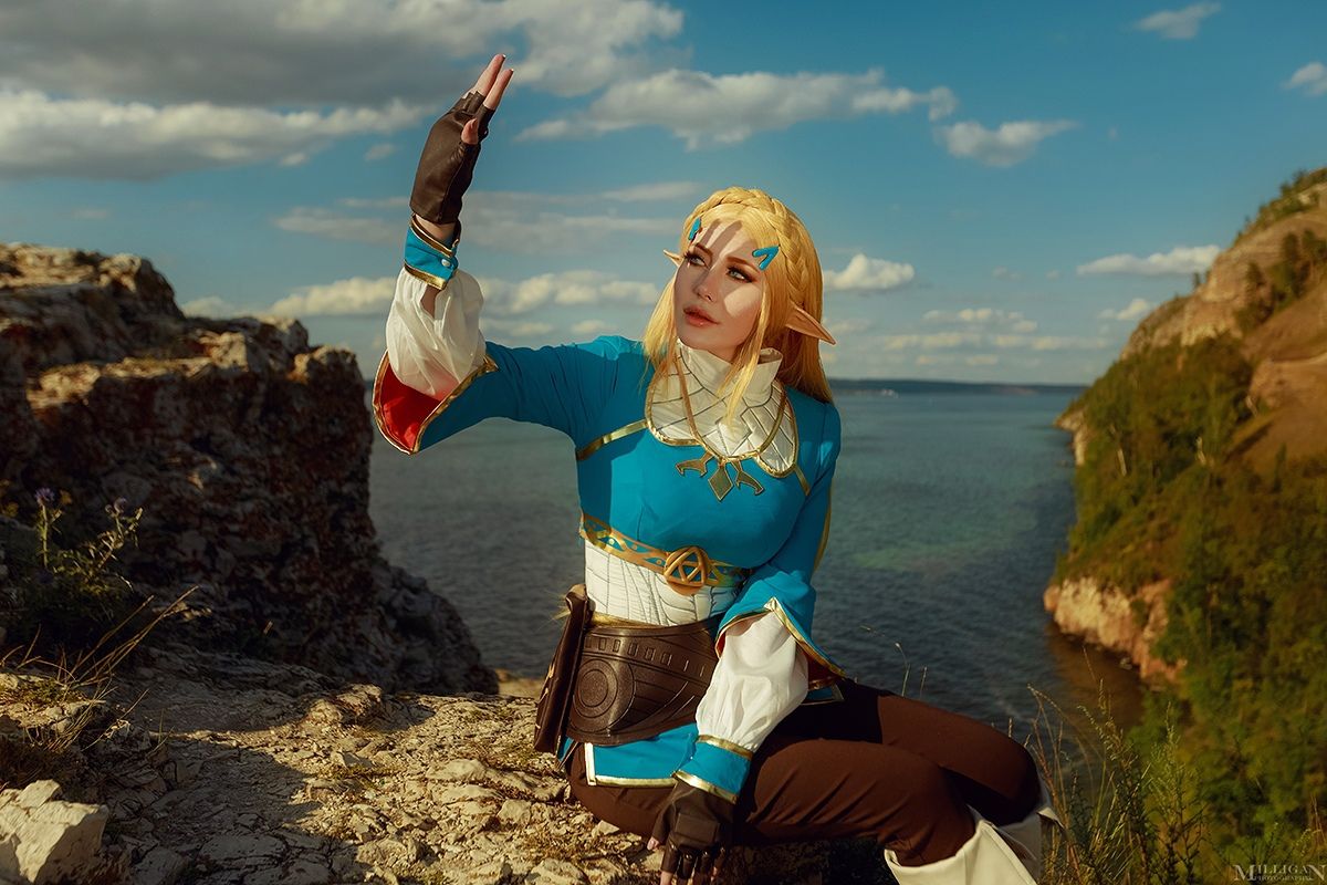 Косплей на принцессу Зельду из The Legend of Zelda: Breath of the Wild. Косплеер: Виктория Кот. Фотограф: Виктория Романова. Источник: vk.com/milliganphotos