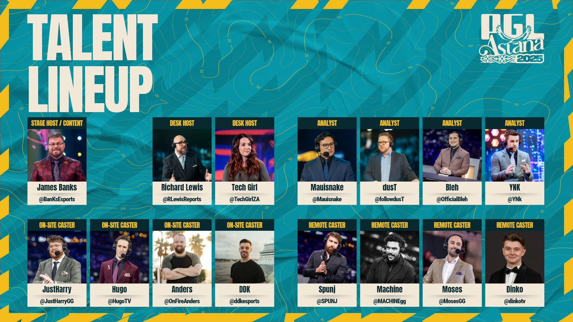 Участники студии аналитики на PGL Astana 2025 | Источник: аккаунт PGL в X