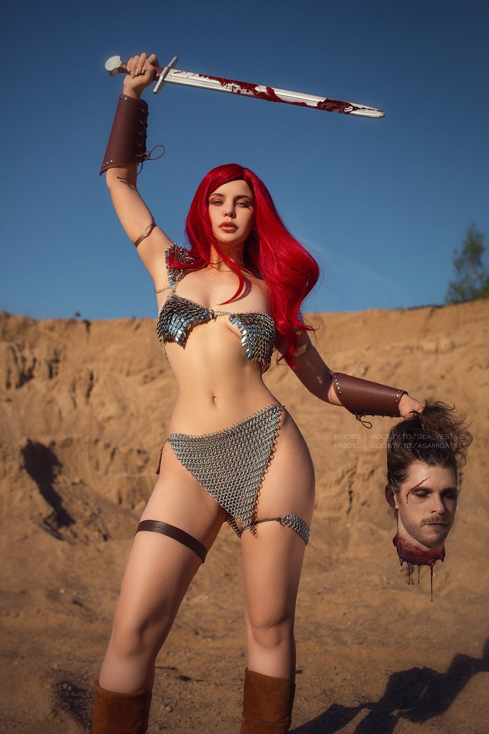 Косплей на Рыжую Соню (Marvel).  Косплеер: Юлия Asami Gate Шуенкова. Источник: vk.com/club226456766
