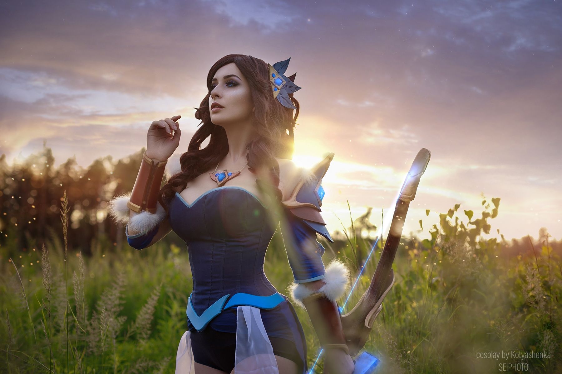 Косплей на Mirana из Dota 2. Фотограф: SeiPhoto. Косплеер: Ольга Базанова. Источник: vk.com/seiphoto