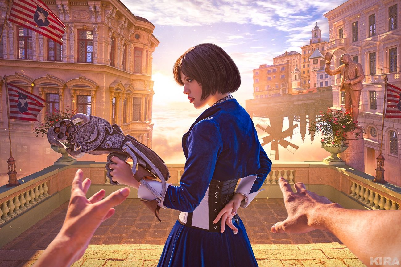 Косплей на Элизабет из BioShock Infinite.